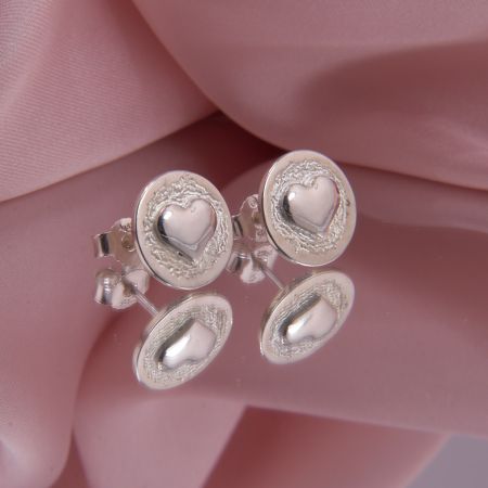 Herz Ohrstecker Love Silber